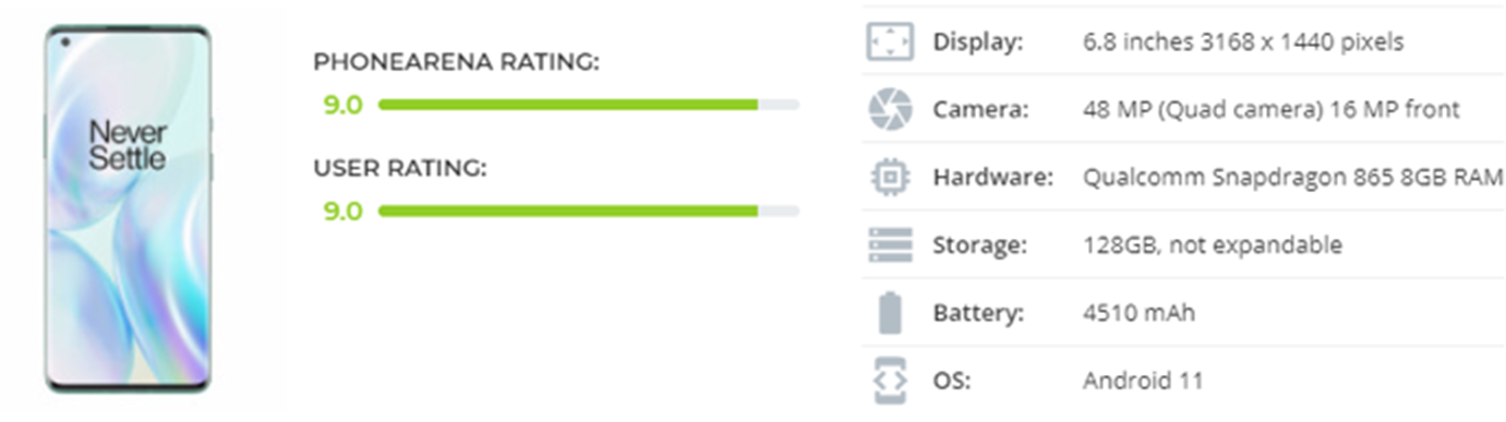OnePlus 8 Pro specs - PhoneArena